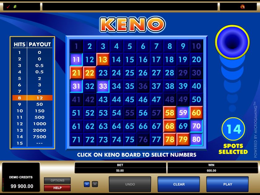 Play keno all day for fun